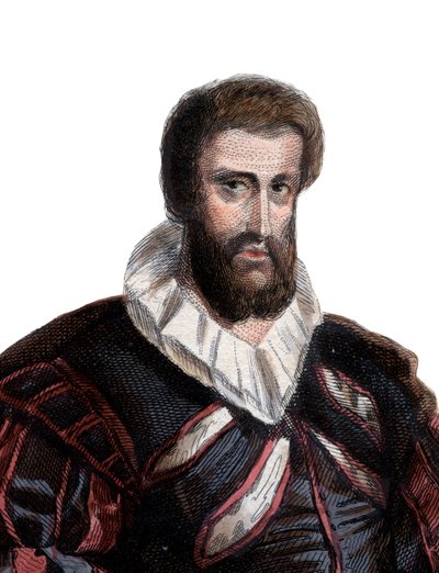 Porträtt av Jean Goujon (1510-c.1566), fransk skulptör och arkitekt. av French School