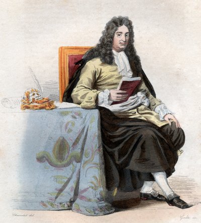 Porträtt av Jean Racine (1639-1699), fransk dramatiker. av French School