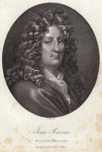 Porträtt av Jean Racine av French School