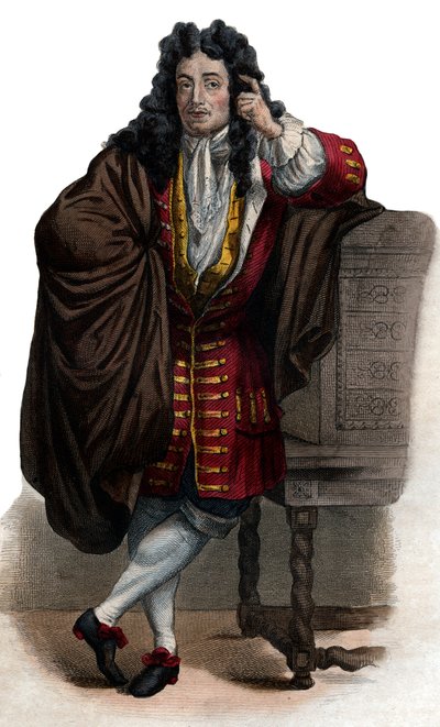 Porträtt av Jean de La Bruyere (Labruyere) (1645-1696), fransk essäist och moralist. av French School