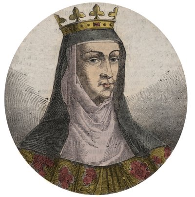Porträtt av Jeanne av Frankrike (1464-1505) (eller av Valois) drottning av Frankrikes hustru av Ludvig XII - Jeanne av Frankrike och Valois (1464-1505) av French School