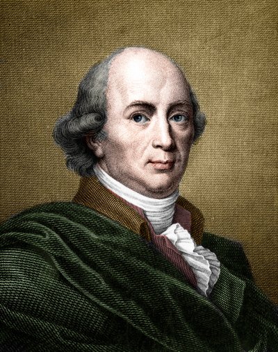 Porträtt av Johann Gottfried Herder (1744-1803) tysk filosof och författare. (senare färgläggning) av French School