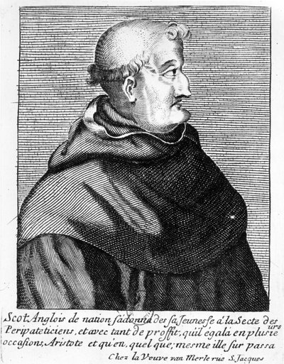 Porträtt av John Duns Scotus (c.1265-c.1308) av French School