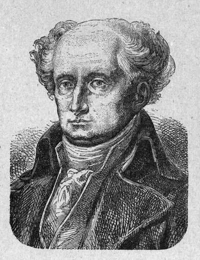 Porträtt av Joseph Jerome Simeon (1749-1842), fransk advokat och politiker Gravyr från 1889. Privat samling. av French School