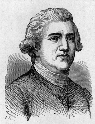 Porträtt av Josiah Wedgwood (1730 - 1795), brittisk konstnär och industriman - i "" Album of Science; berömda forskare; Stora upptäckter””” 1896. av French School