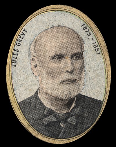 Porträtt av Jules Grevy (1807-1891), republikens president. av French School