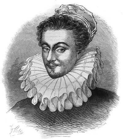 Porträtt av riddare Carre, Englands ambassadör nära Sixte V (Felice Peretti av French School