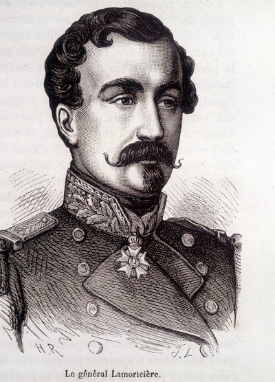 Porträtt av Lamoricière, fransk general och politiker (1806 - 1865) av French School