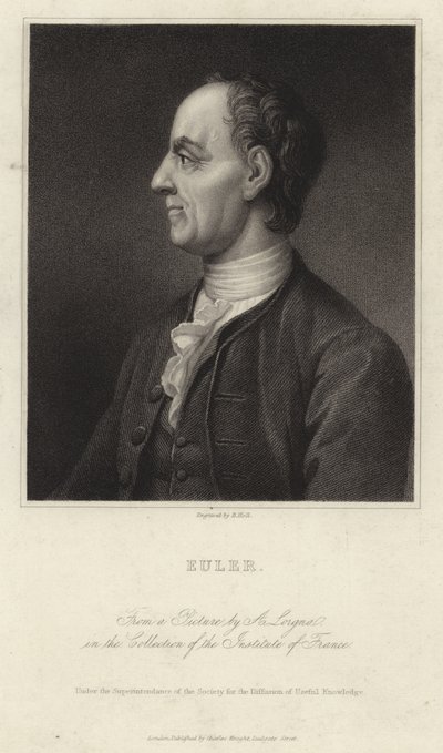 Porträtt av Leonhard Euler av French School
