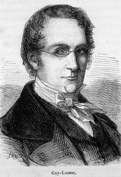 Porträtt av Louis-Joseph Gay-Lussac (Louis Joseph Gay Lussac) (1778-1850), fransk fysiker och kemist - I "" L