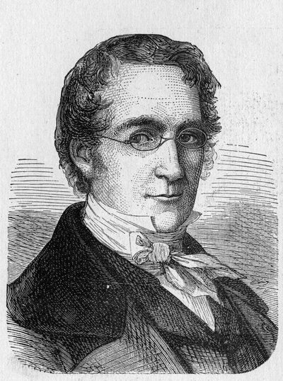 Porträtt av Louis-Joseph Gay-Lussac (Louis Joseph Gay Lussac) (1778 - 1850) - i "" Album of Science; berömda forskare; Stora upptäckter””” 1896. av French School