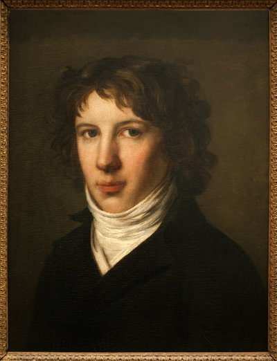 Porträtt av Louis Antoine de Saint-Just, 1793 av French School