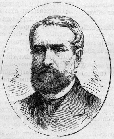 Porträtt av Louis Cabat (1812-1893), fransk målare. Gravyr i "" Le Monde Illustré"" nr 890 av 2 maj 1874. av French School