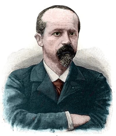 Porträtt av Louis Jean Baptiste Lepine (1846 -1933) fransk advokat och politiker uppfinnare av Lepinetävlingen. av French School