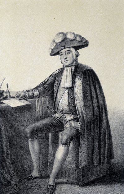 Porträtt av Louis Philippe II Joseph, hertig av Orléans och Chartres, känd som Philippe Egalité av French School