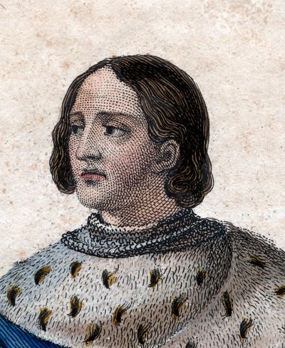 Porträtt av Ludvig XII av Frankrike (1462-1515), kung av Frankrike. av French School