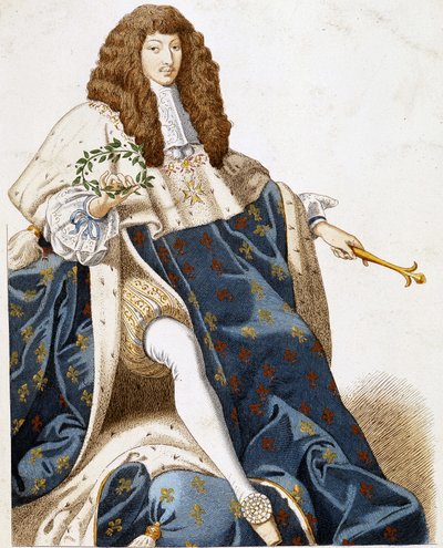 Porträtt av Ludvig XIV, ung. av French School