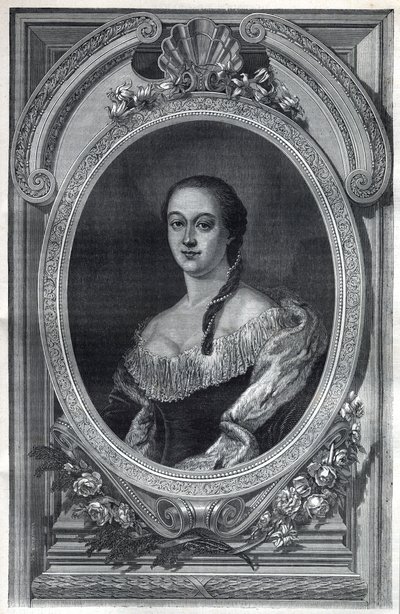 Porträtt av Lucrece Borgia (Lucrezia Borgia av French School
