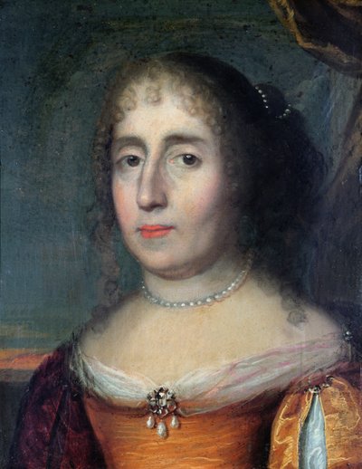 Porträtt av Madame de Scudery (1607-1701) av French School