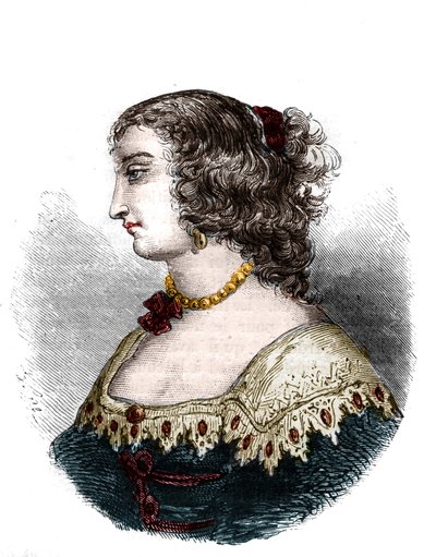 Porträtt av Mademoiselle de Hautefort (Marie de Hautefort av French School