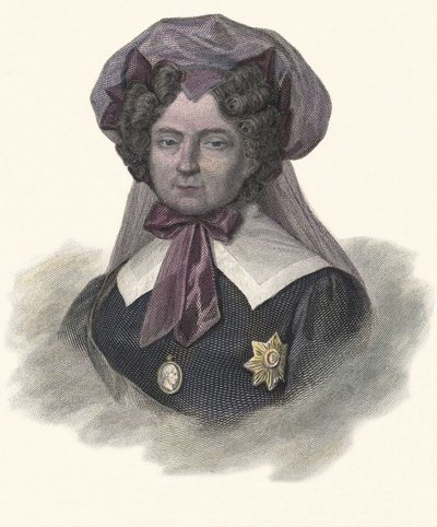 Porträtt av Maria Federovna, prinsessan av Wurtimberg (1759-1828), imperator av Ryssland. i "" Porträtt av användbara män"" av French School