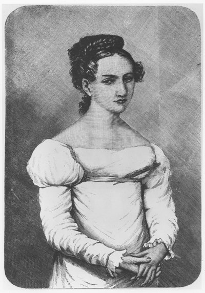 Porträtt av Maria Wereszczaka av French School