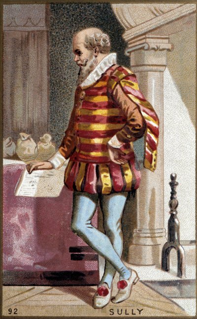 Porträtt av Maximilian de Bethune, baron de Rosny, hertig av Sully (1560-1641), fransk politiker. av French School