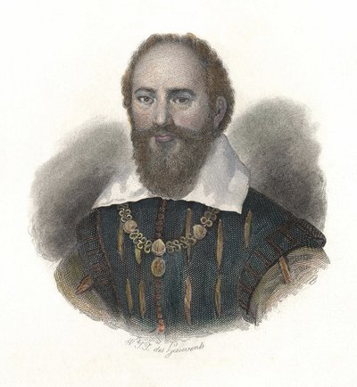 Porträtt av Maximilian de Bethune, Baron de Rosny och hertigen av Sully av French School
