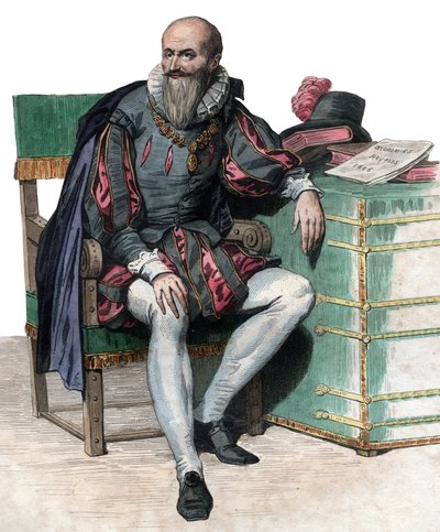 Porträtt av Maximilien de Bethune, hertig av Sully (1559-1641), fransk soldat och minister. av French School
