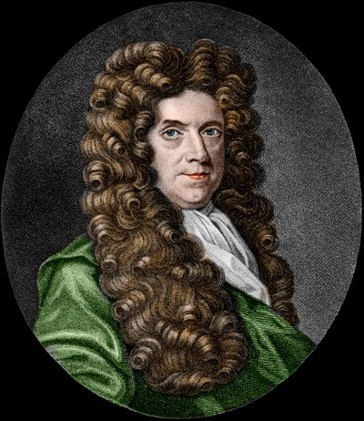 Porträtt av Neremiah Grew (1641-1721). engelsk botaniker. av French School