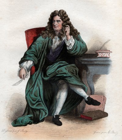 Porträtt av Nicolas Boileau Despreaux (1636-1711), fransk poet och kritiker. av French School