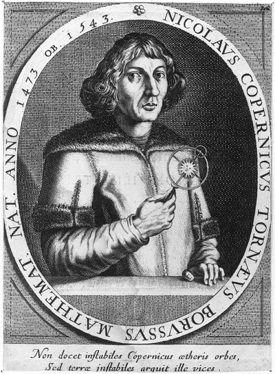 Porträtt av Nicolas Copernicus (1473-1543) av French School