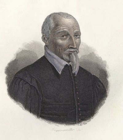 Porträtt av Olivier de Serres (1539-1619), fransk agronom. i "" Porträtt av användbara män " av French School