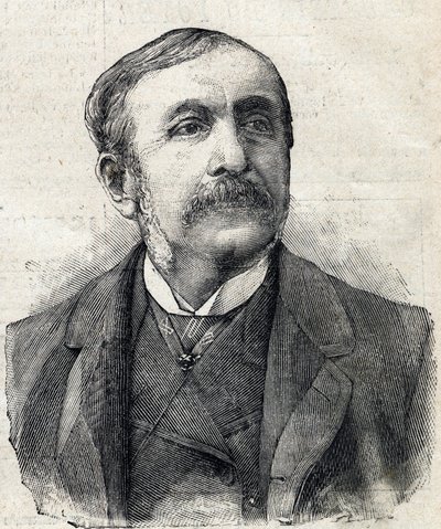 Porträtt av Paul, greve av Remusat (1831-1897), fransk journalist och författare av French School