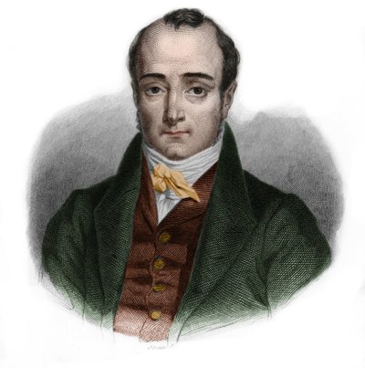 Porträtt av Paul Jean Pierre Sauzet (1809-1876), fransk politiker. i "" LIBRE DES PERSONERS"" av Louis de Cormenin Timon. 1842. Privat samling. av French School