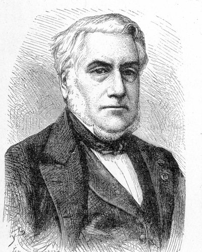 Porträtt av Paulin Talabot (1799 - 1878) - i "" Vetenskapens album; berömda forskare; Stora upptäckter””” 1896. av French School