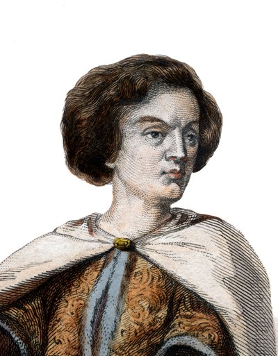 Porträtt av Peter Abelard (Pierre Abailard) (Pierre Abeilard) (1079-1142), fransk skolastisk filosof, teolog och logiker. av French School