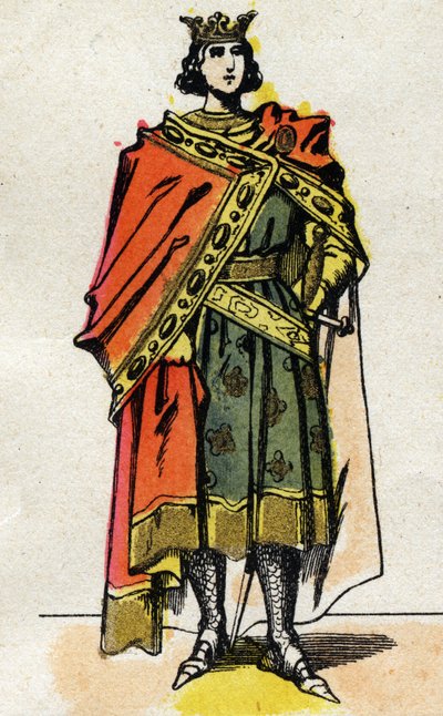 Porträtt av Filip V den Långe (1294 - 1322), kung av Frankrike. av French School
