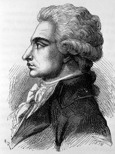 Porträtt av Philippe Antoine Merlin, dit Merlin de Douai (1754-1838), fransk politiker. I ""The History of France"" av Henri Martin av French School