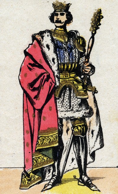 Porträtt av Philippe VI av Valois (1294 - 1350), kung av Frankrike. av French School