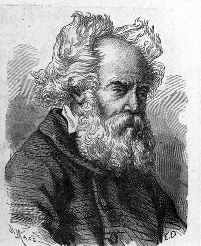 Porträtt av Pierre-Louis-Frederic (Pierre Louis Frederic) Sauvage (1785-1857), fransk uppfinnare av helice - i "Album de la Science; berömda vetenskapsmän; Grandes disouvertes””” 1896. av French School
