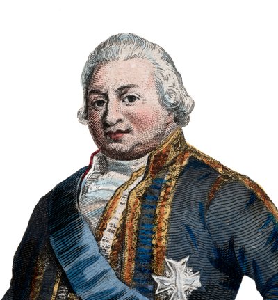 Porträtt av Pierre Andre de Suffren de Saint Tropez, fogde de Suffren (1729-1788), fransk amiral. av French School
