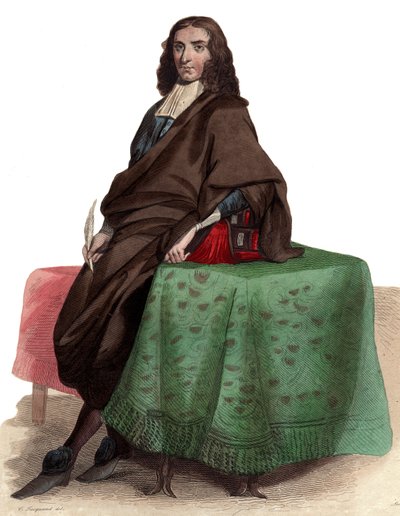 Porträtt av Pierre Bayle (1647-1706), fransk filosof och författare. av French School