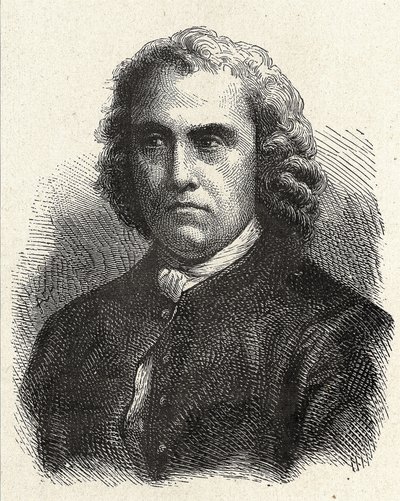 Porträtt av Pierre Charles Le Monnier, fransk astronom (1715 - 1799) - i "" Album de la Science; berömda vetenskapsmän; Stora upptäckter””” 1896. av French School