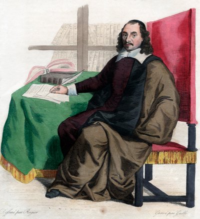 Porträtt av Pierre Corneille (1606-1684), fransk dramatiker. av French School