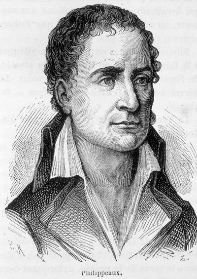 Porträtt av Pierre Philippeaux av French School