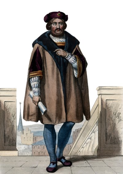 Porträtt av Pierre de Ronsard (1524-1585), fransk poet. av French School