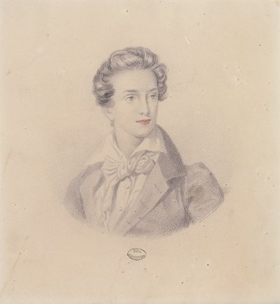 Porträtt av prins Fritz Baciocchi av French School