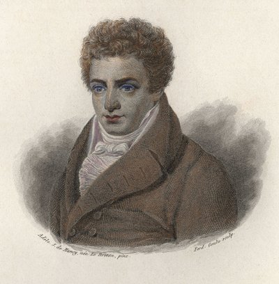 Porträtt av Robert Fulton (1765-1815), amerikansk ingenjör. I "" Porträtt av användbara män"" av French School
