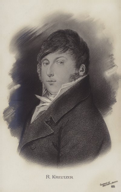 Porträtt av Rodolphe Kreutzer av French School